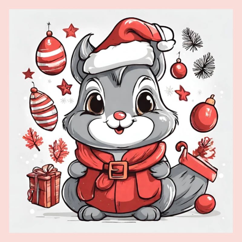 Santa Eichhörnchen, Eichhörnchen Weihnachtsmann