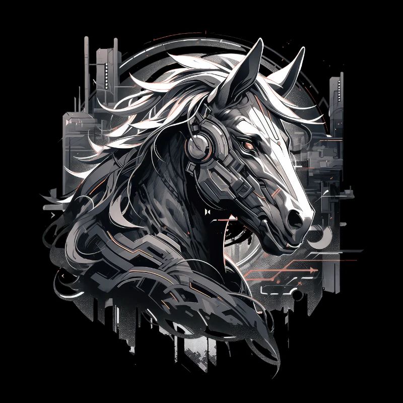 Mecha Tier Tiger Wolf Fuchs Pferd Cyborg