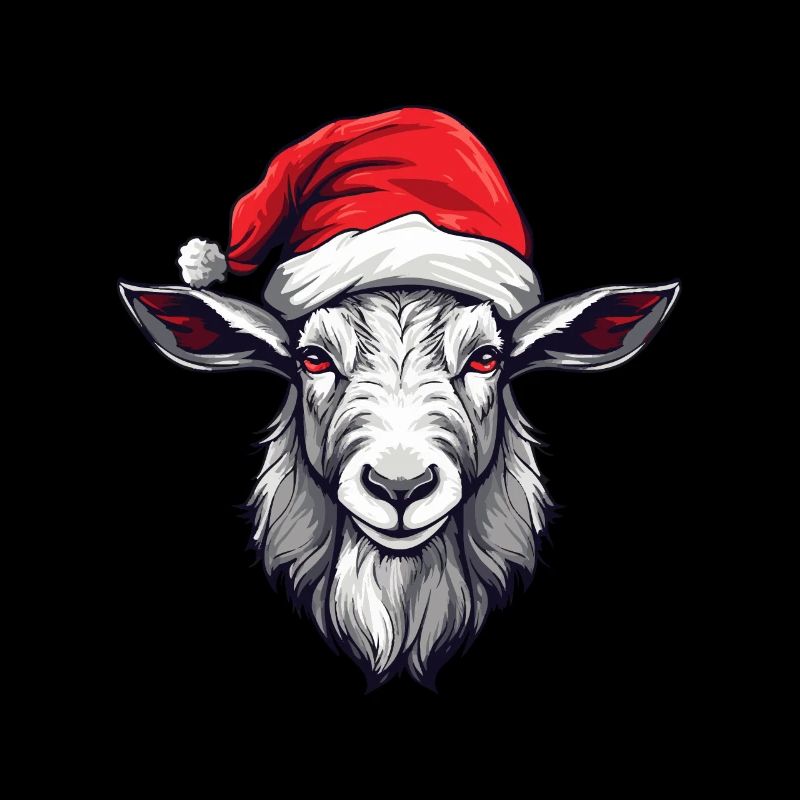 Tête d’animal de Noël de chèvre