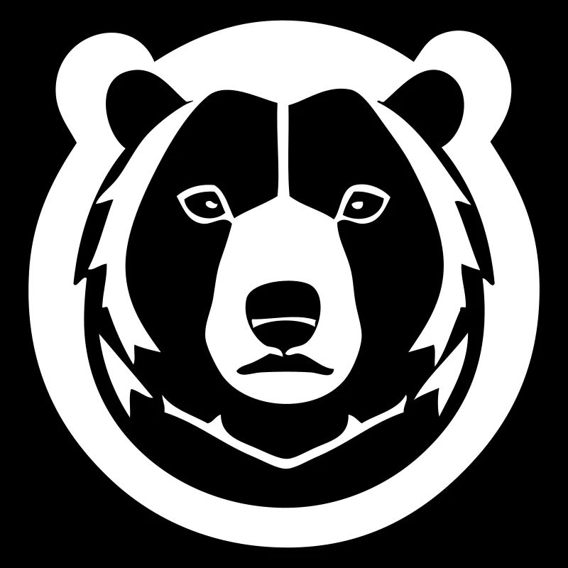 Un ours fort et duveteux dans une traque comique