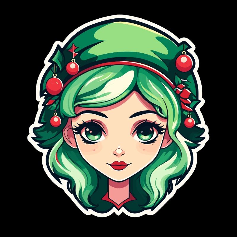 Illustration de Noël elfe