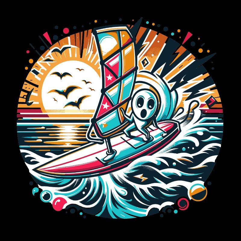 Surfers in action