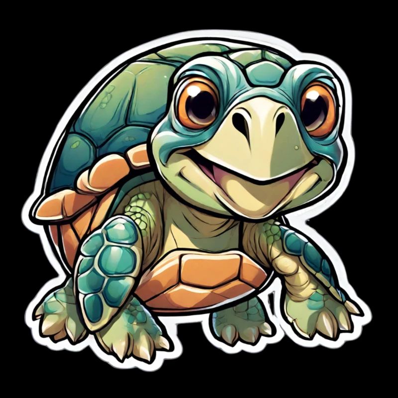 Cheerful young tortoise