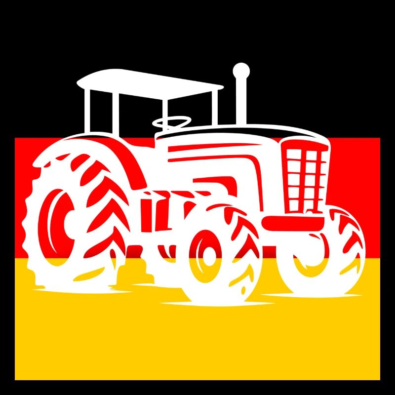 Deutschlandflagge Traktor Landwirtschaft Proteste