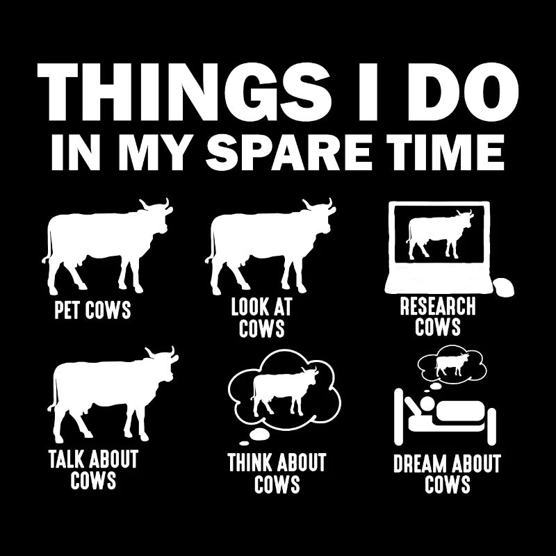 Funny Cow 6 choses que je fais pendant mon temps libre Vaches