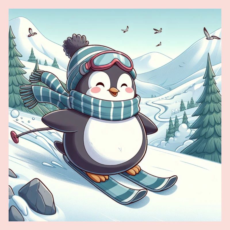 Pingouin de ski
