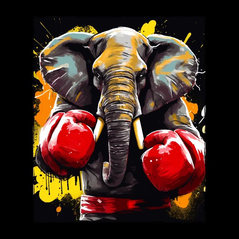 Elefant Boxer Kämpfer