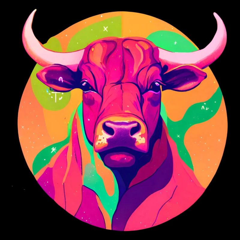 Taurus Kuh Rind Stier Widder Tier Designe