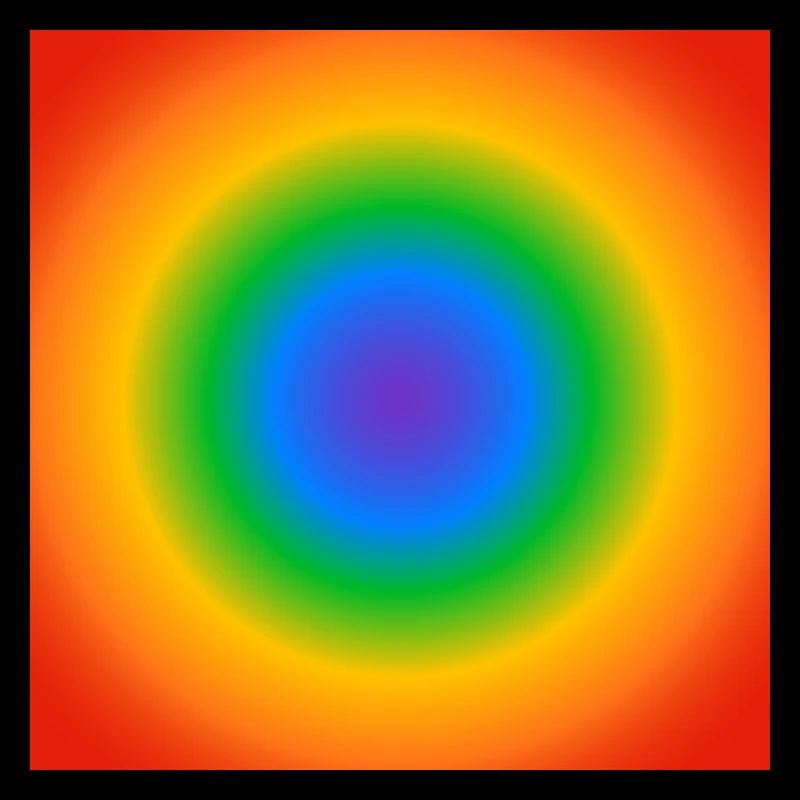 Cercle Arc-en-ciel Dégradé Couleurs Pride Merch