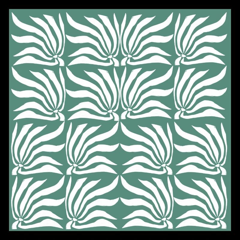 Motif de fleurs géométriques