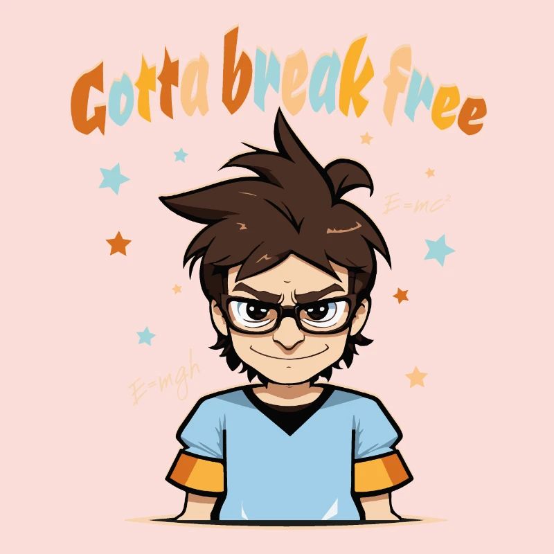 Nerd Nerd Geek Computer Freak - Gotta break free