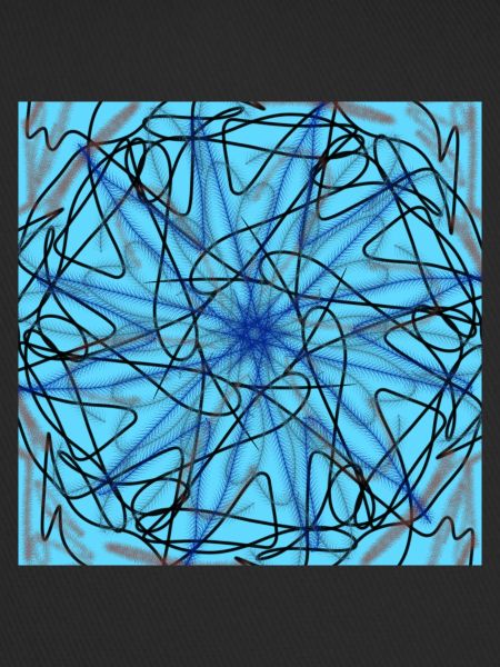 abstract blue star