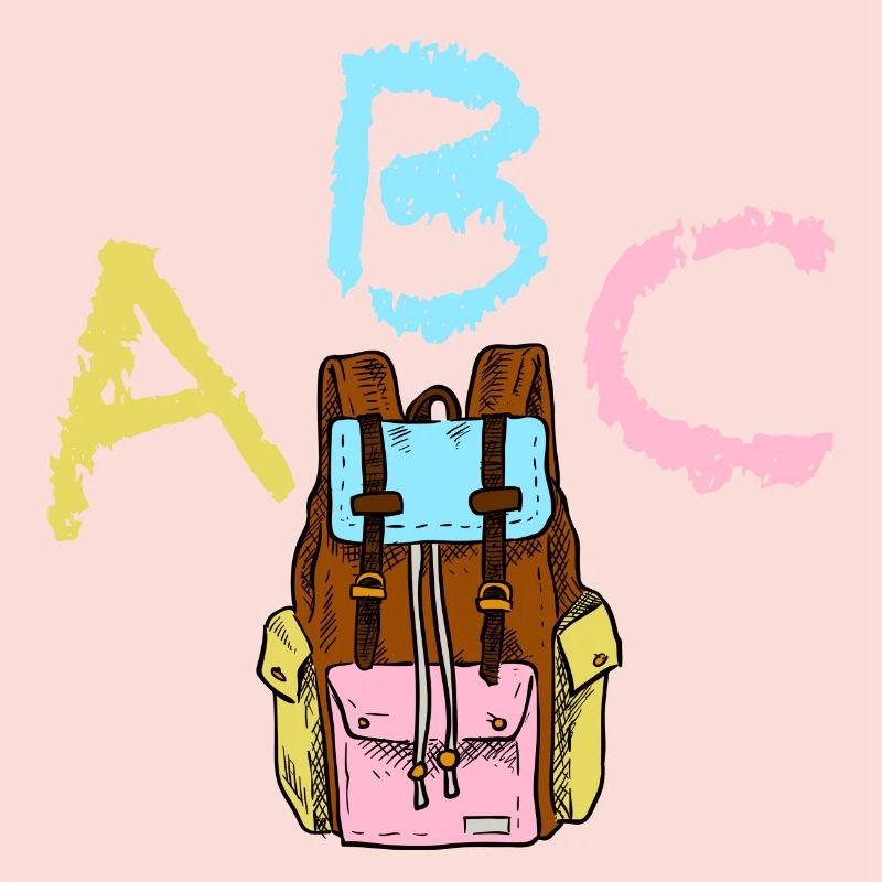 ABC with backpack