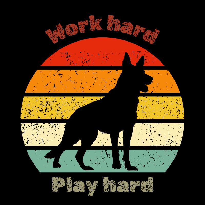 Retro German Shepherd