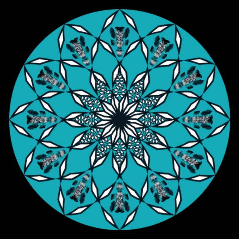 Mandala blue Original