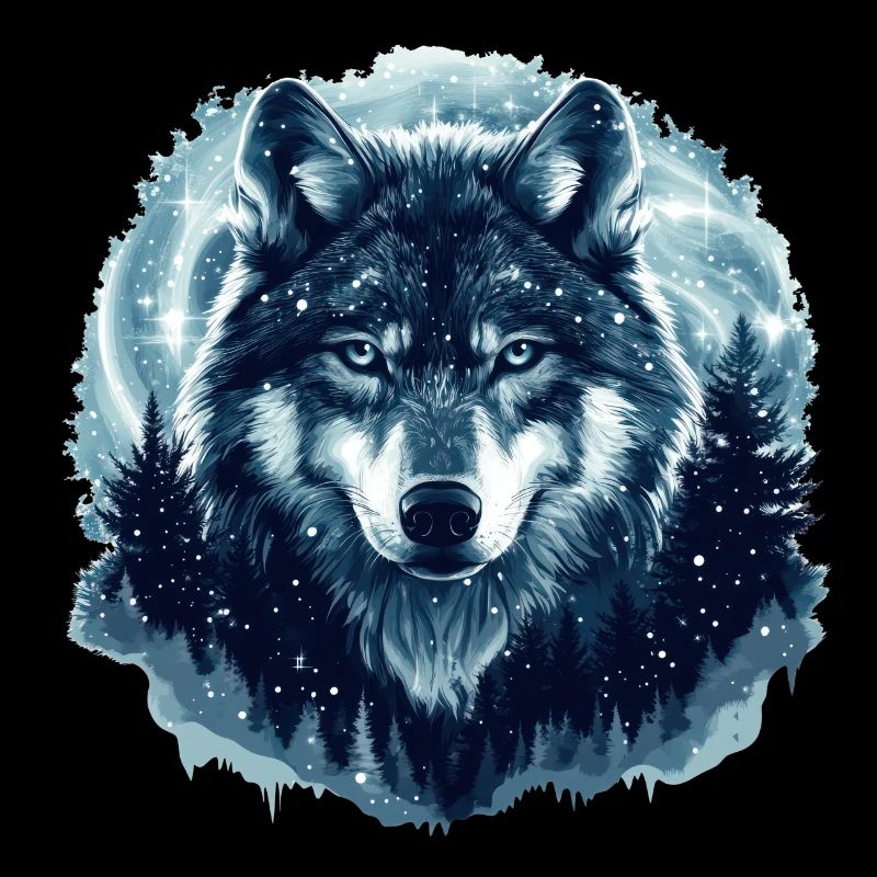 Wolf Winter Forest