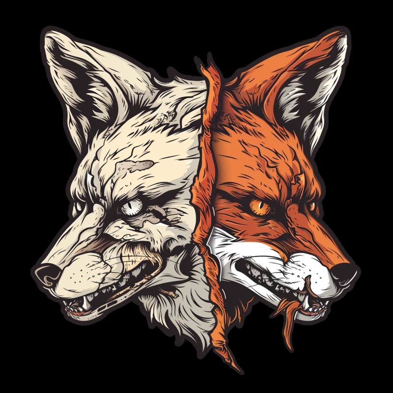 Halloween Fox Skeleton