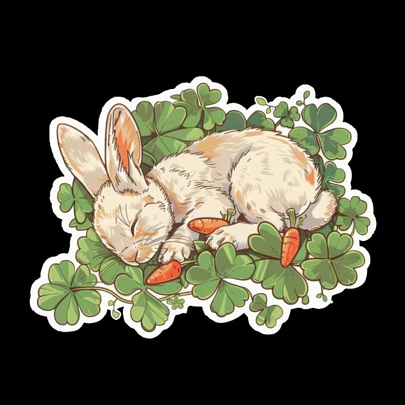 Lapin endormi Pâques