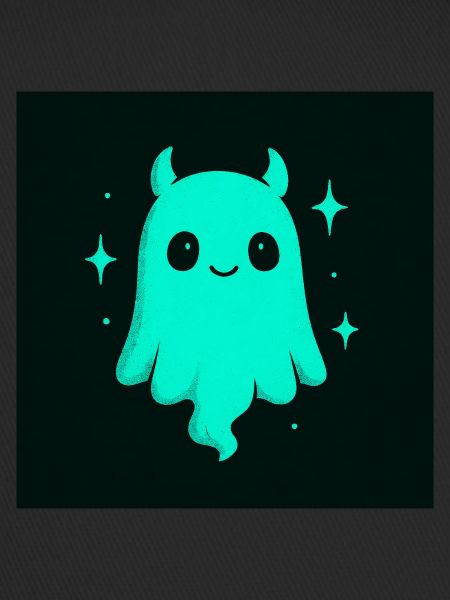 Mignon fantôme cyan