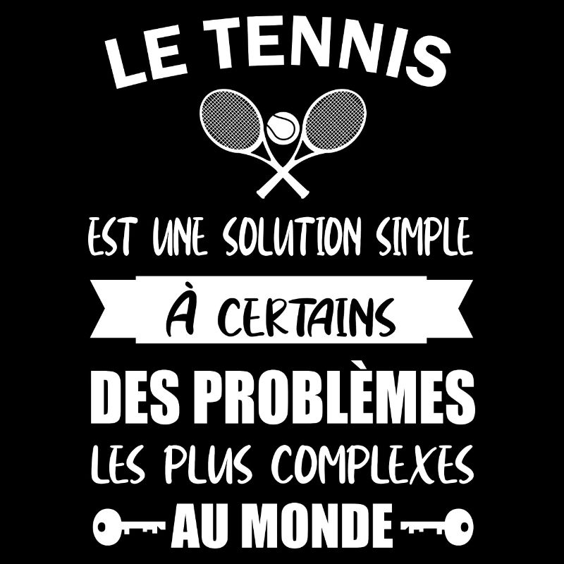 Le tennis est une solution simple t-shirt