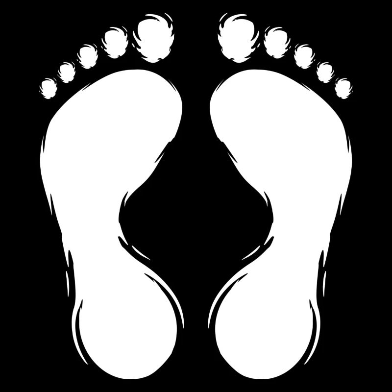 Footprint Footprints Design White