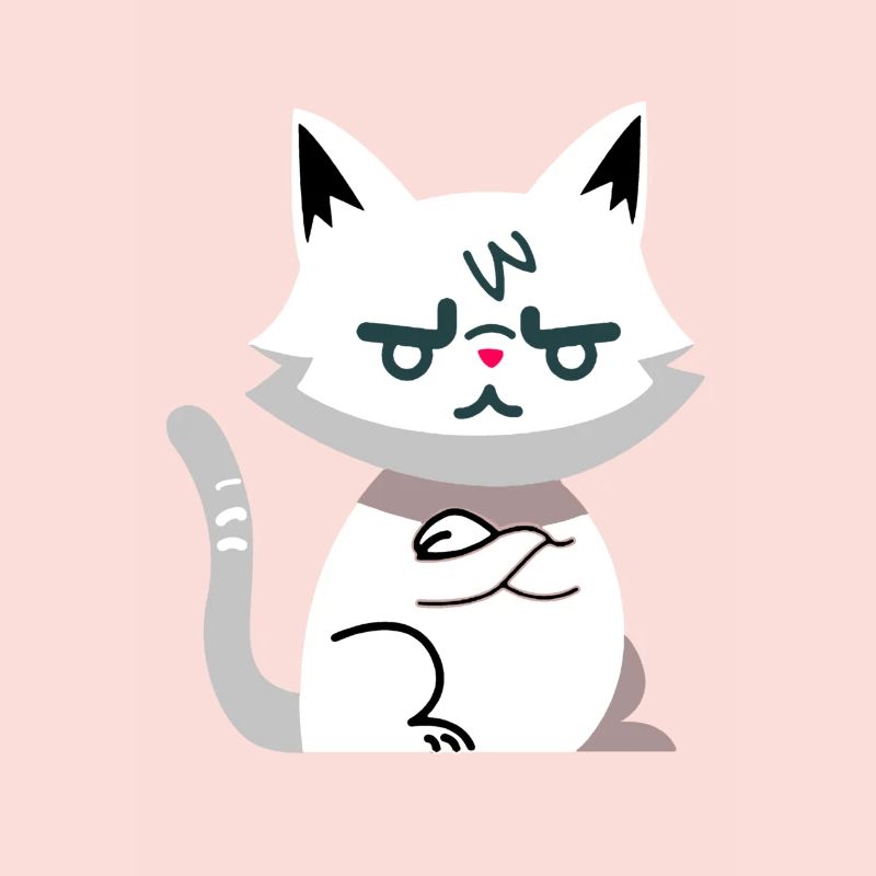 Wütende Katze
