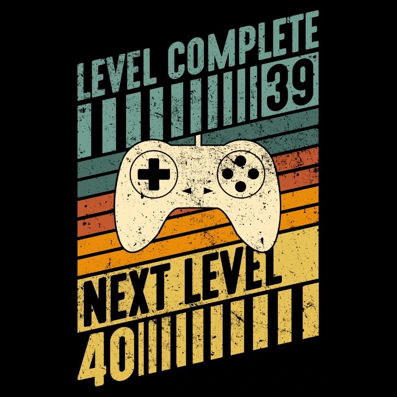 40. Geburtstag Geschenke Gamer Level 40 Vierzig