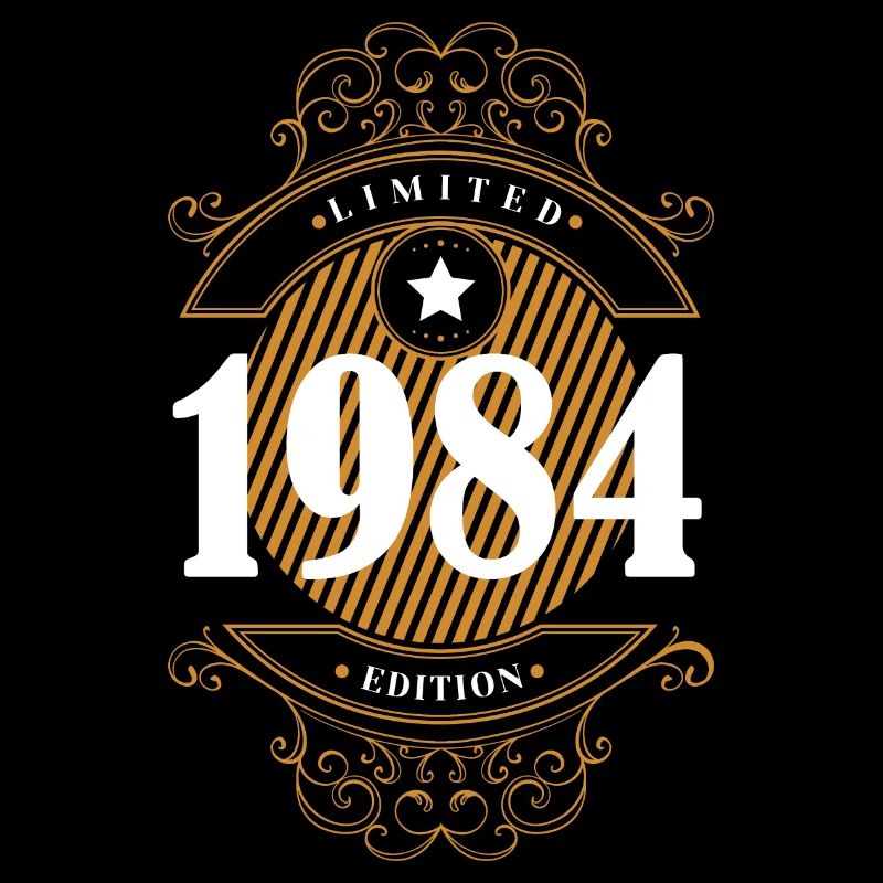 Conception d'anniversaire en édition limitée de 1984