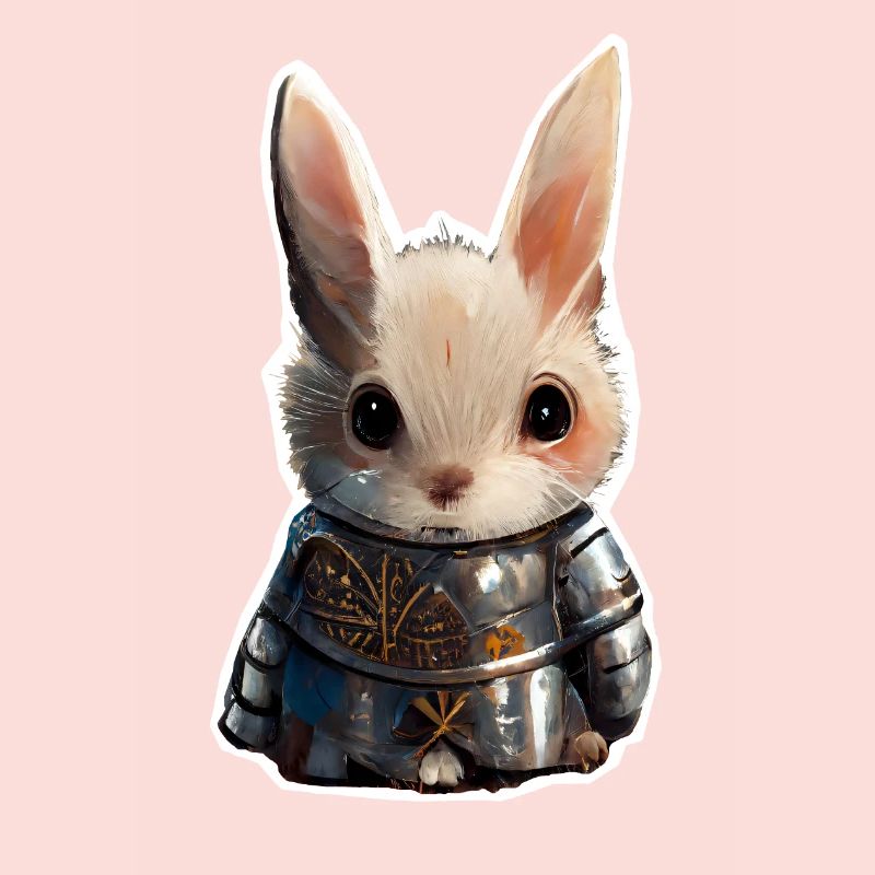 Cute Rabbit Knight Hase