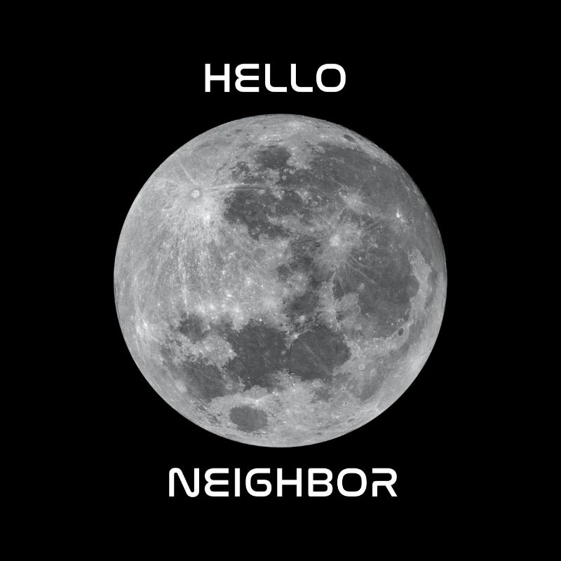Salutations à notre objet céleste le plus proche - la lune!