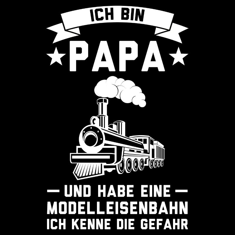 Dampflokomotive Papa Modellbauer Geschenk