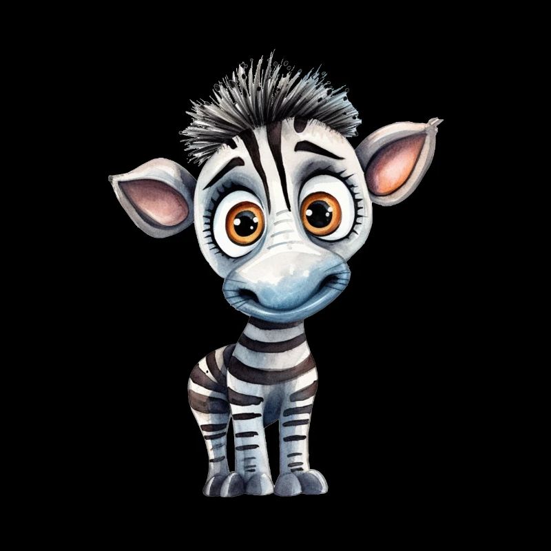 Zebra Wasserfarben Illustration