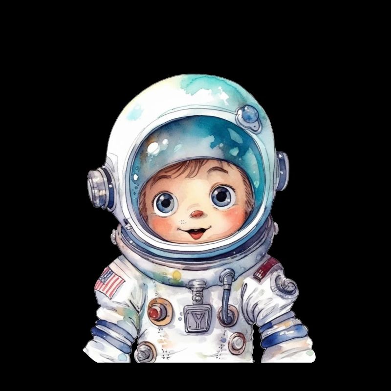 Dessin à l’aquarelle d’astronaute