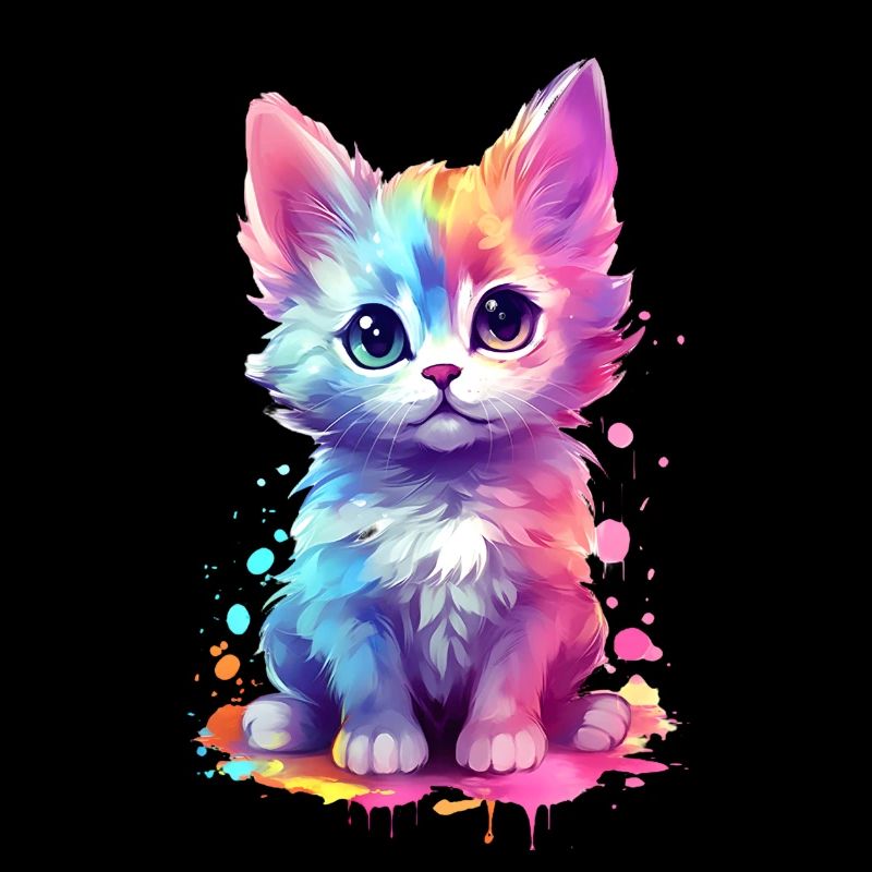 Unique and sweet kitty cat design print idea
