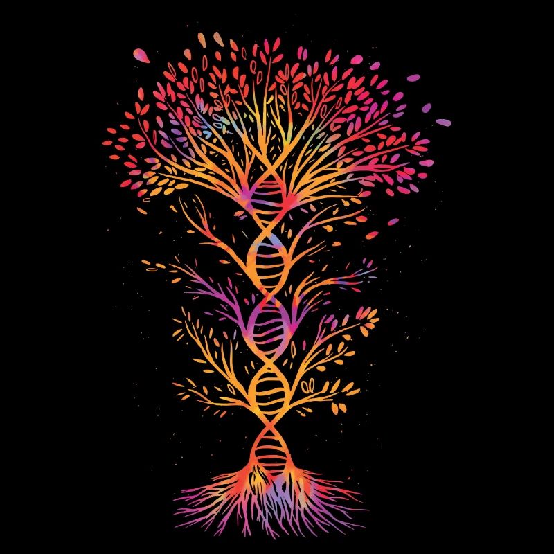 Arbre à ADN coloré