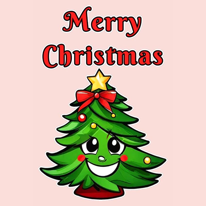 Mignon Joyeux Noël Sapin de Noël