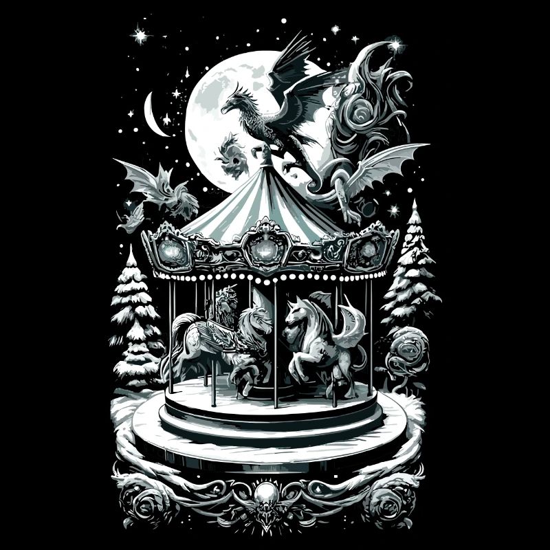 Mythical Holiday Carousel Fantasy Creature