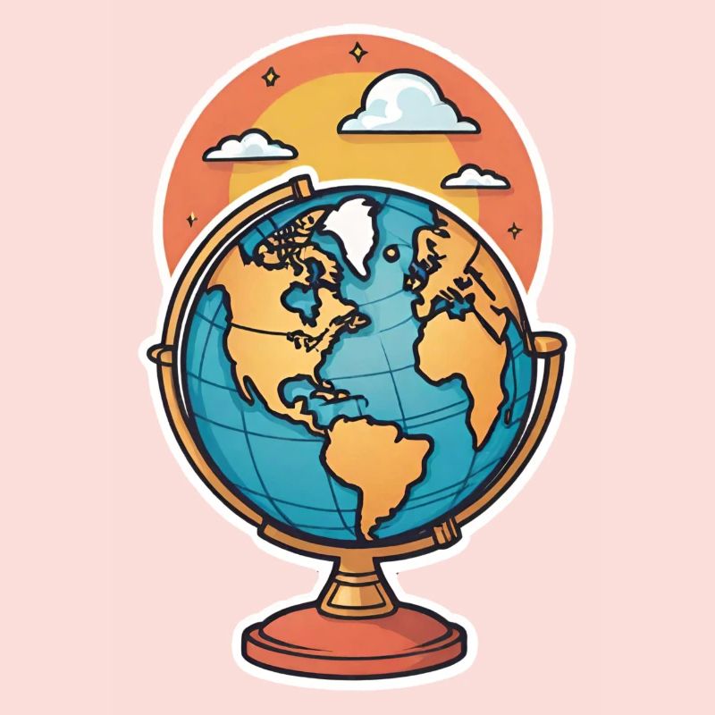 Globe stylized
