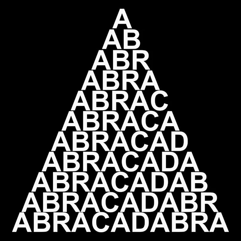 Abracadabra triangle