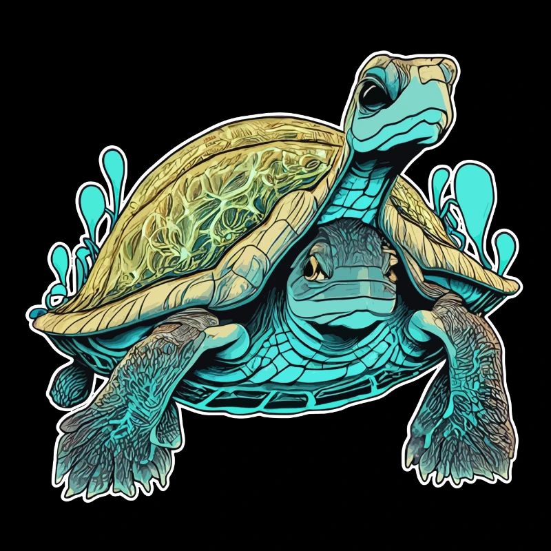 Psychedelic Double-Faced Turtle