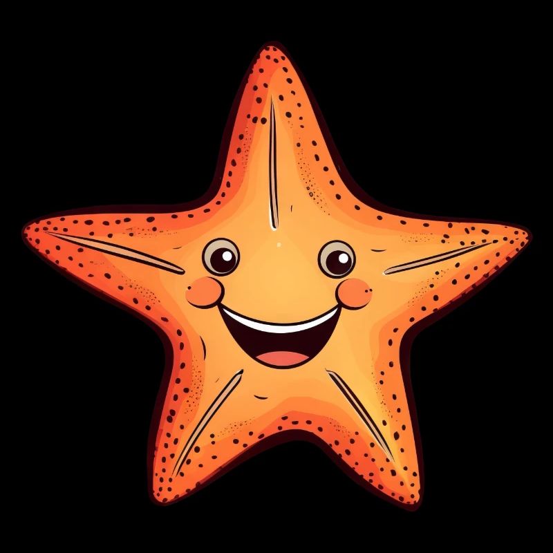 Starfish Comic Kawaii