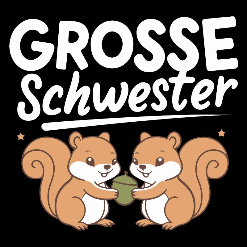 Große Schwester Eichhörnchen Babyparty