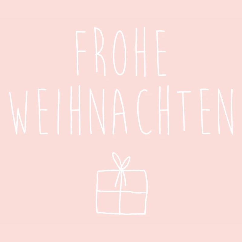 Frohe Weihnachten Geschenk weiss Geschenkidee