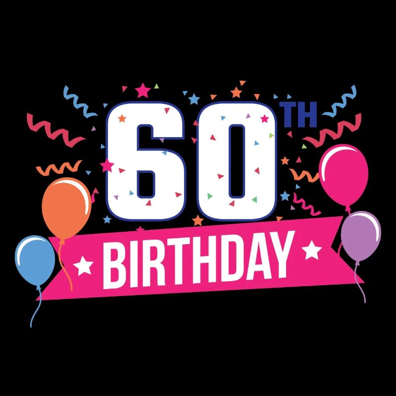 Idée de cadeau pour la bannière du 60e anniversaire
