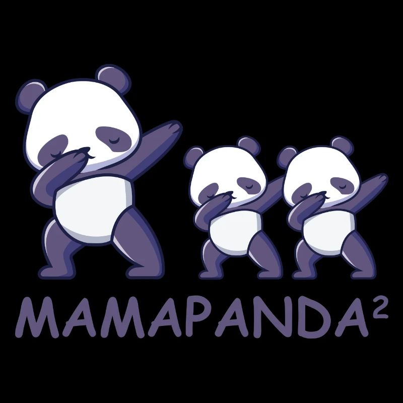 Schwanger werdene Mutter Zwillinge Panda