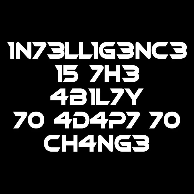 L’intelligence est la compétence Cool Dire Math