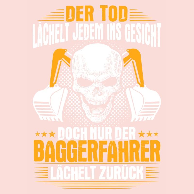 Baggerfahrer Baggerführer Lächeln Geschenk Bagger