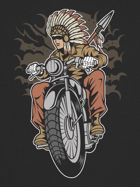 Native Indian Biker