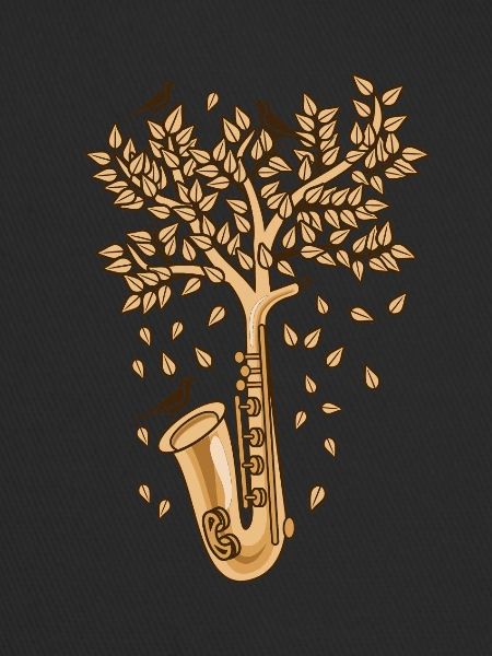Saxophone chapel brass music