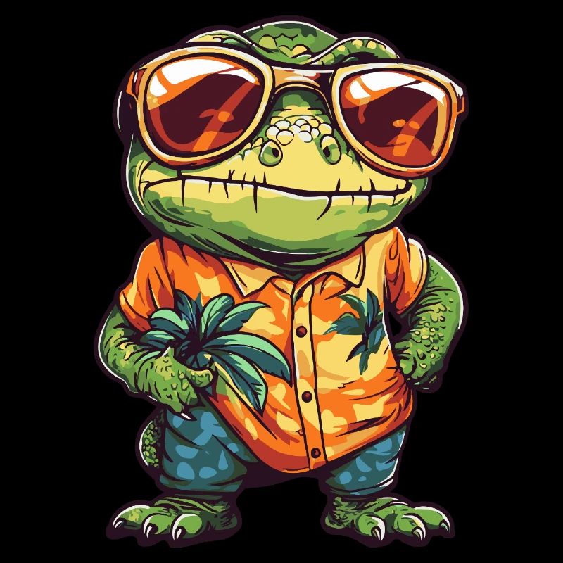 Chameleon Funny Summer